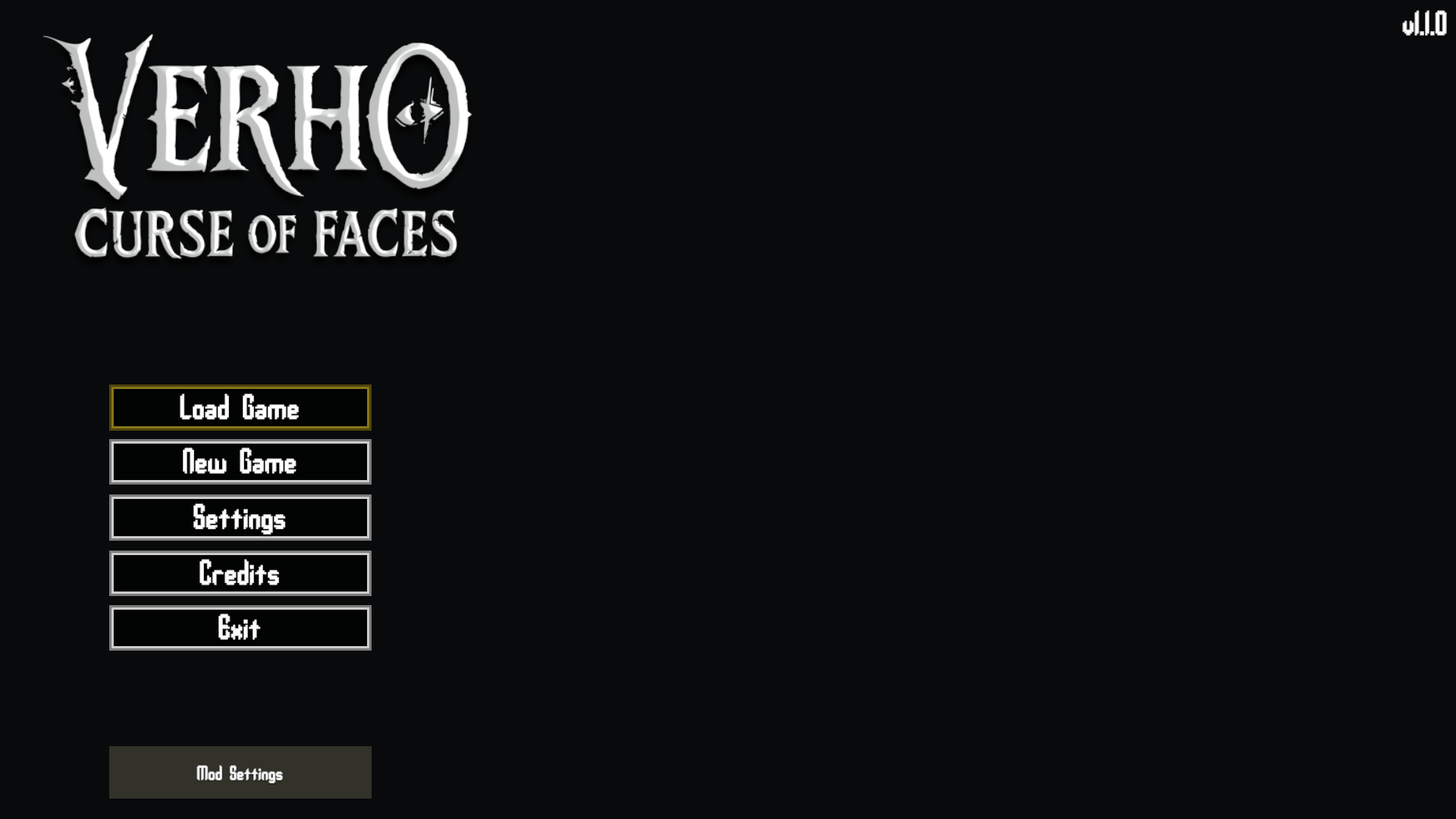 Verho Mod Configuration Menu