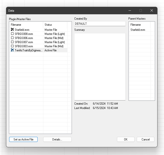 How to Create a Trait mod for Starfield — screenshot 2