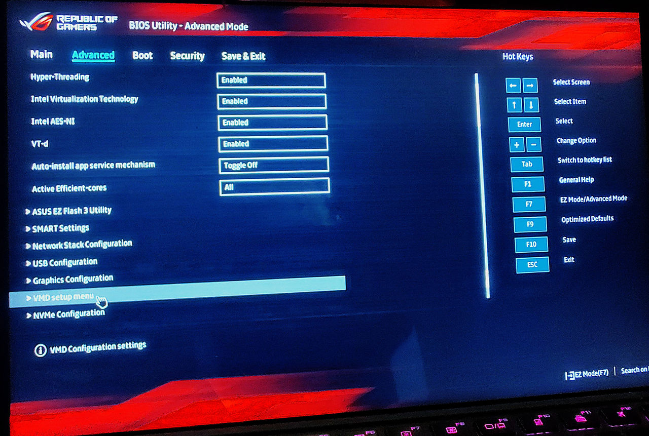 ASUS ROG Flow Z Windows Setup storage troubleshooting — screenshot 2
