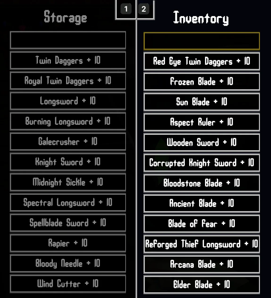 Verho Weapon Upgrade Sync and Catchup