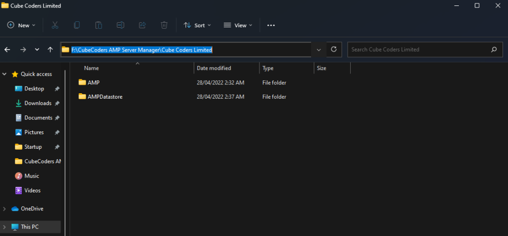 AMP Installing to the wrong drive or directory fix